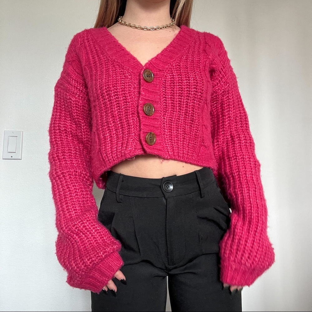 Pink urban outfitters cardigan